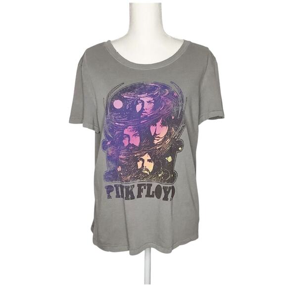 Elizabeth And James Gray Pink Floyd Graphic Tee Short Sleeve Small - Picture 1 of 7